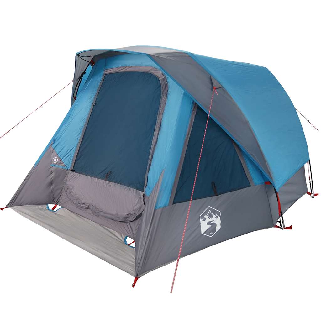 Campingzelt 4 Personen Grün Wasserdicht