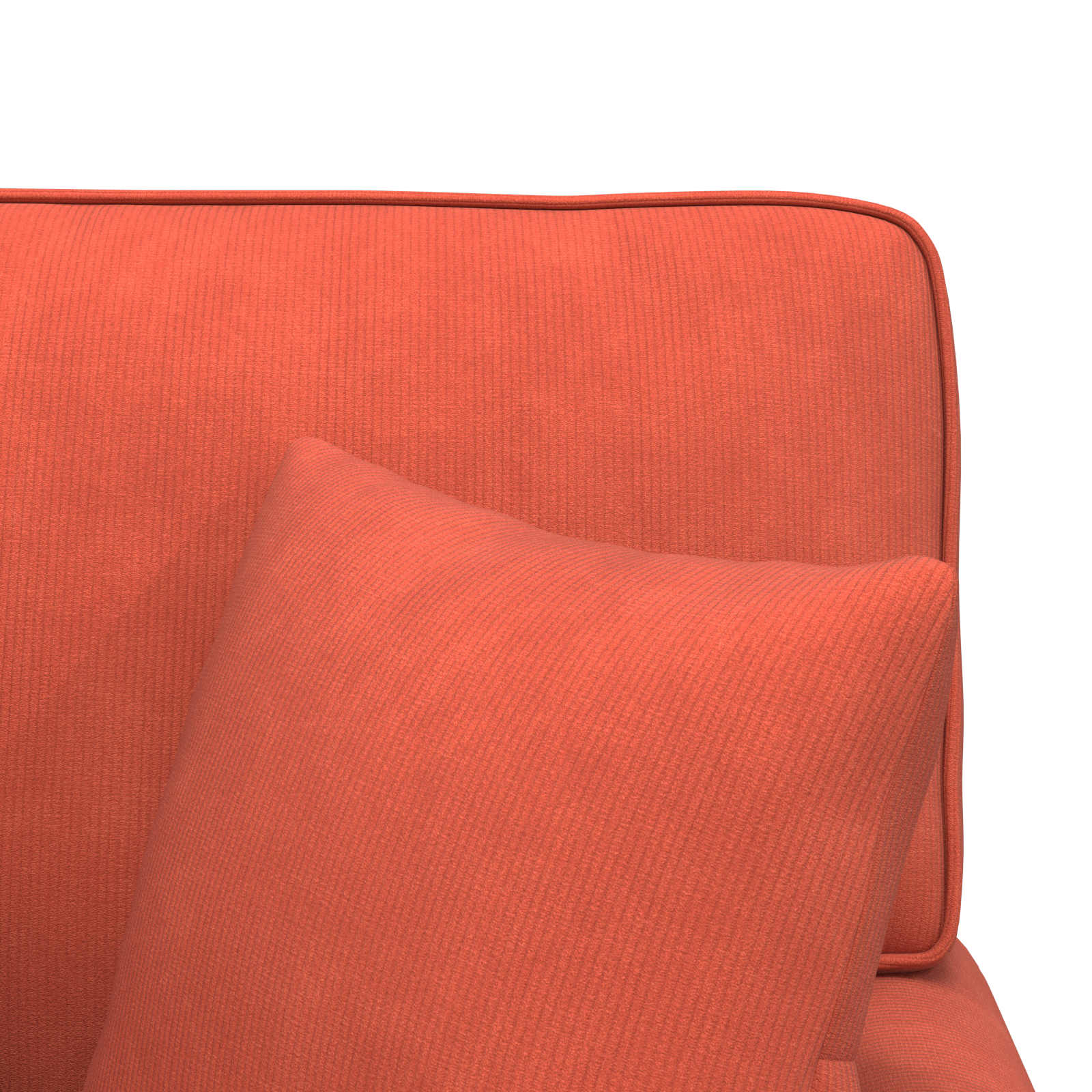 Chaise Lounge mit Rock mit Kissen 3 pcs Hellgrau Cordstoff