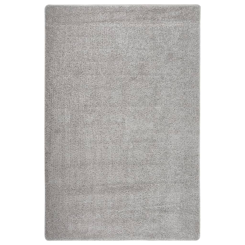 Anti-Rutsch Shaggy Teppich Dunkelgrau 200 x 200 cm PP
