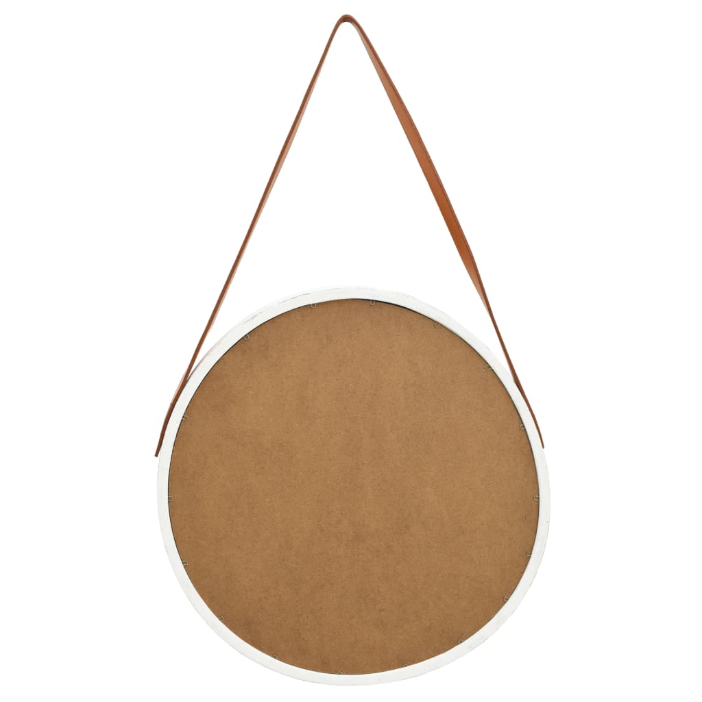 Wandspiegel mit Riemen 60 cm Golden