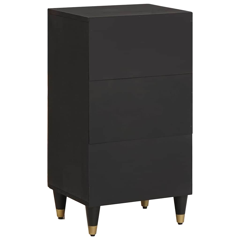 Sideboard mit Regal Braun 40 x 33 x 75 cm Massivholz Mango