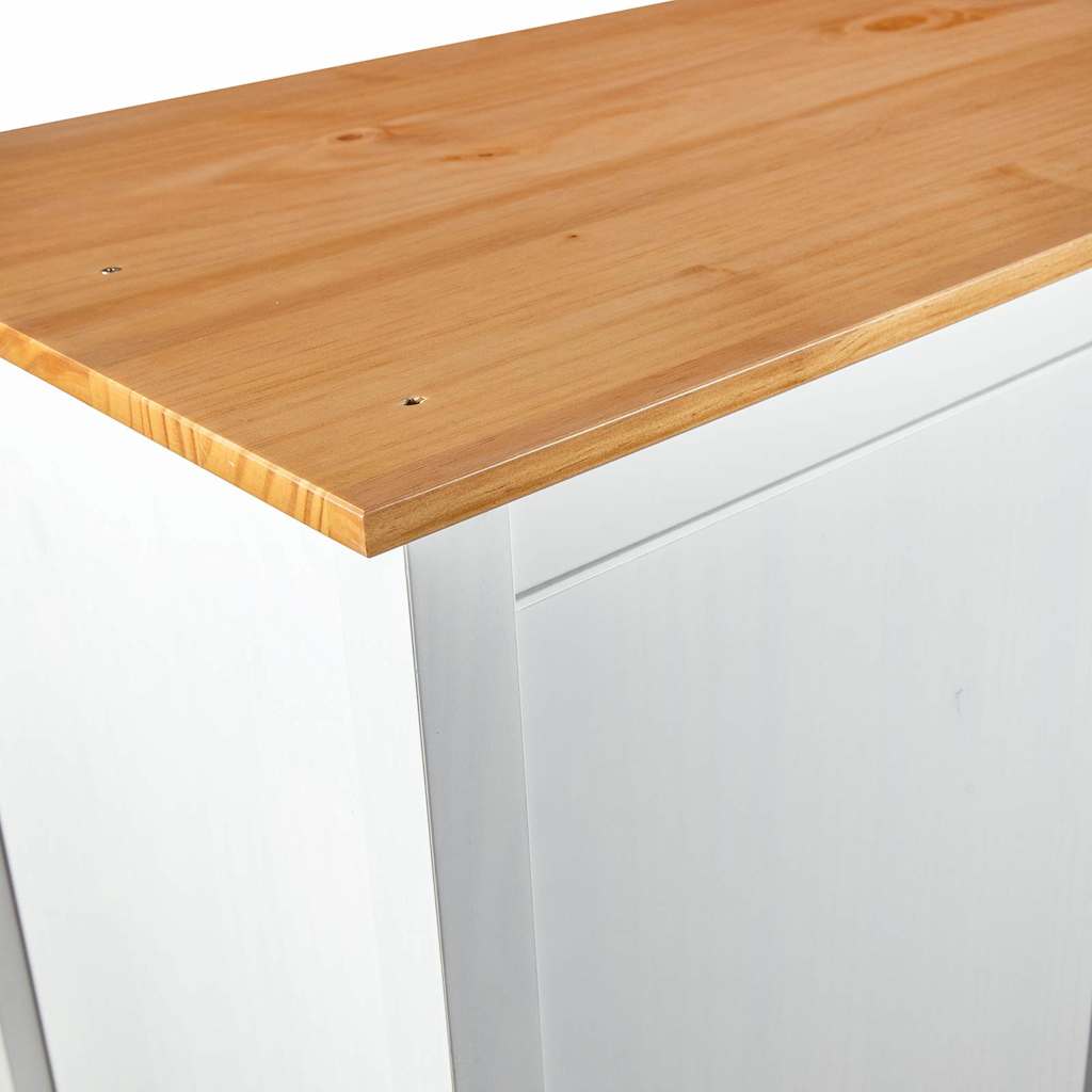 Kleiderschrank mit 3 Türen Hill 127x50x170cm Massivholz Kiefer