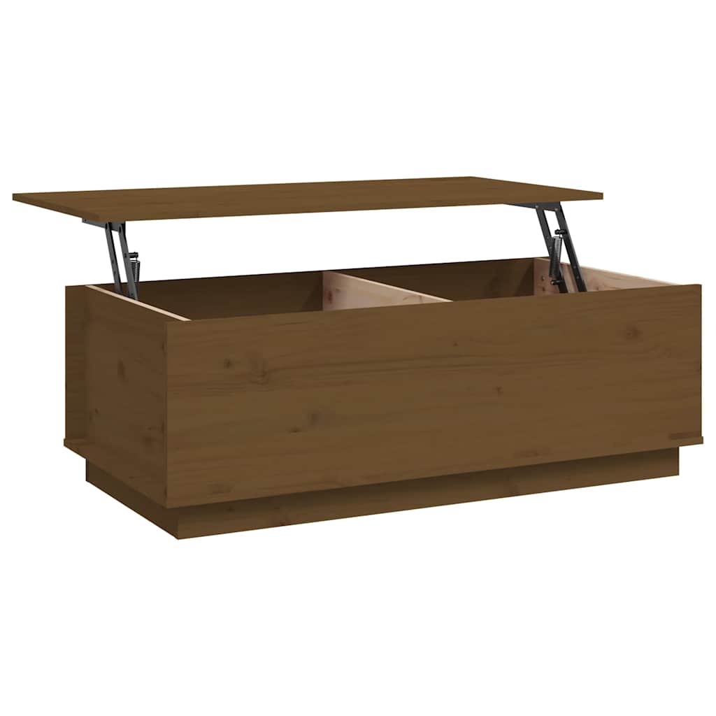 Couchtisch 100x50x35 cm Massivholz Kiefer