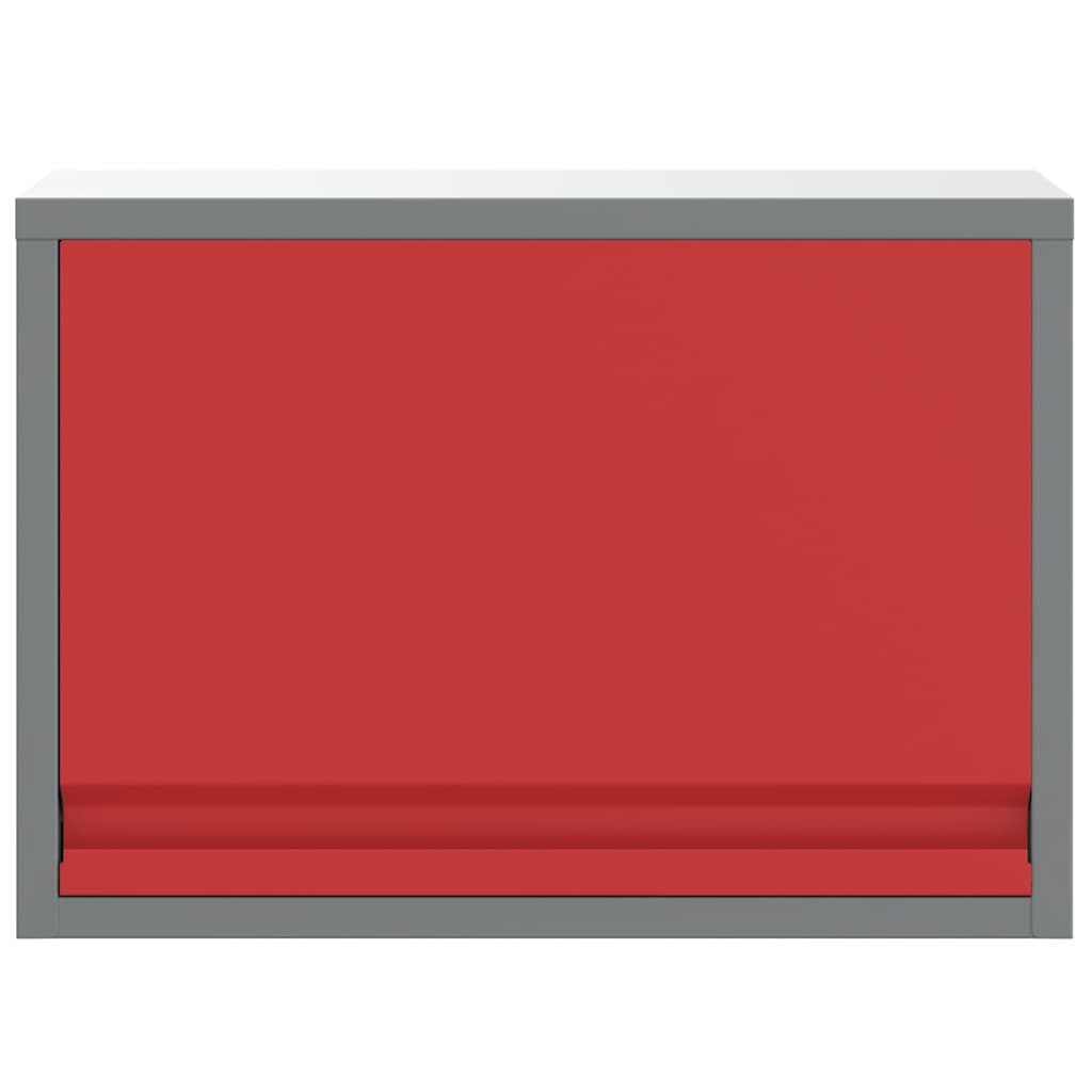 Werkzeugschrank mit Speicher Schwarz und Grau 50 x 25 x 35 cm