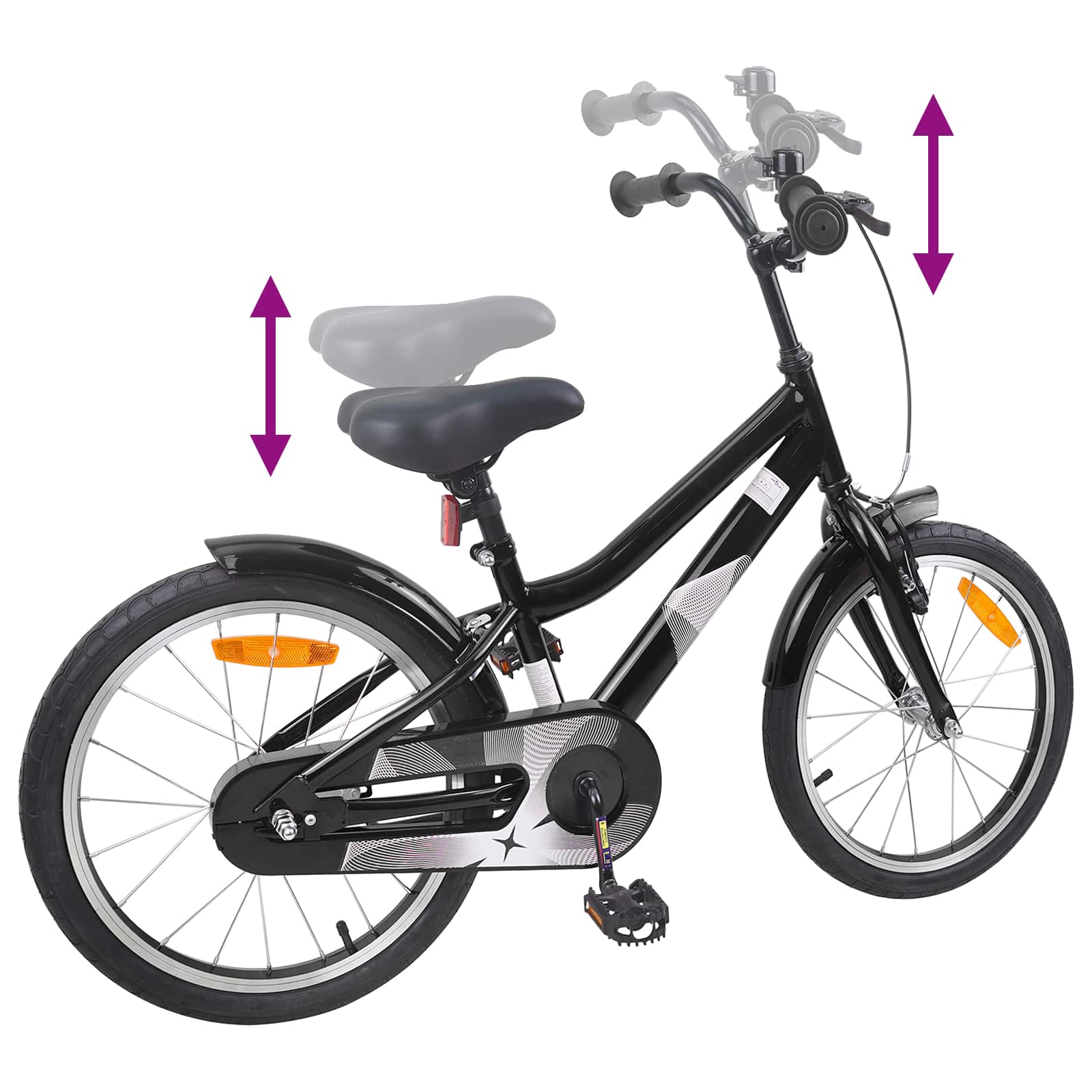 Kinderfahrrad 12 Zoll für 2-4 Jahre alt Dunkelblau