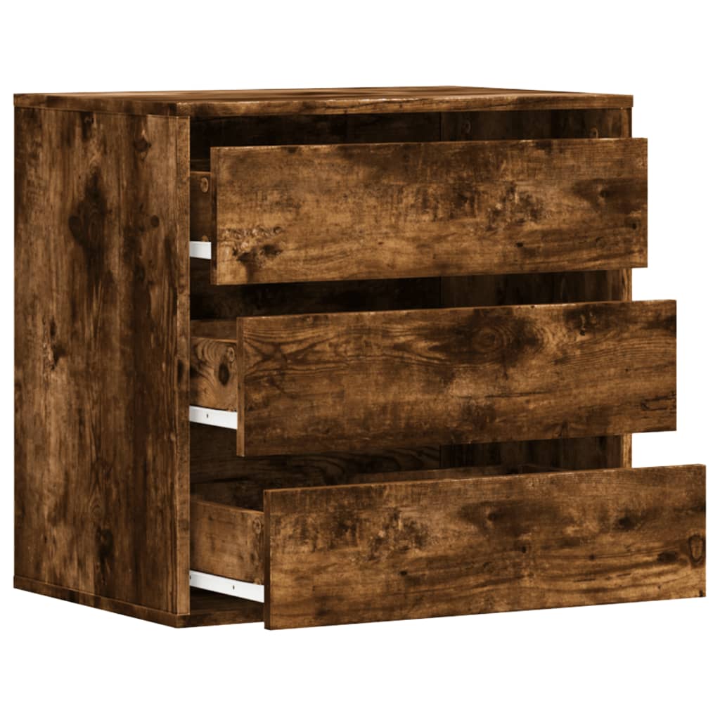 Schubladenschrank Schwarz Eichen-Optik 41 x 40 x 58 cm