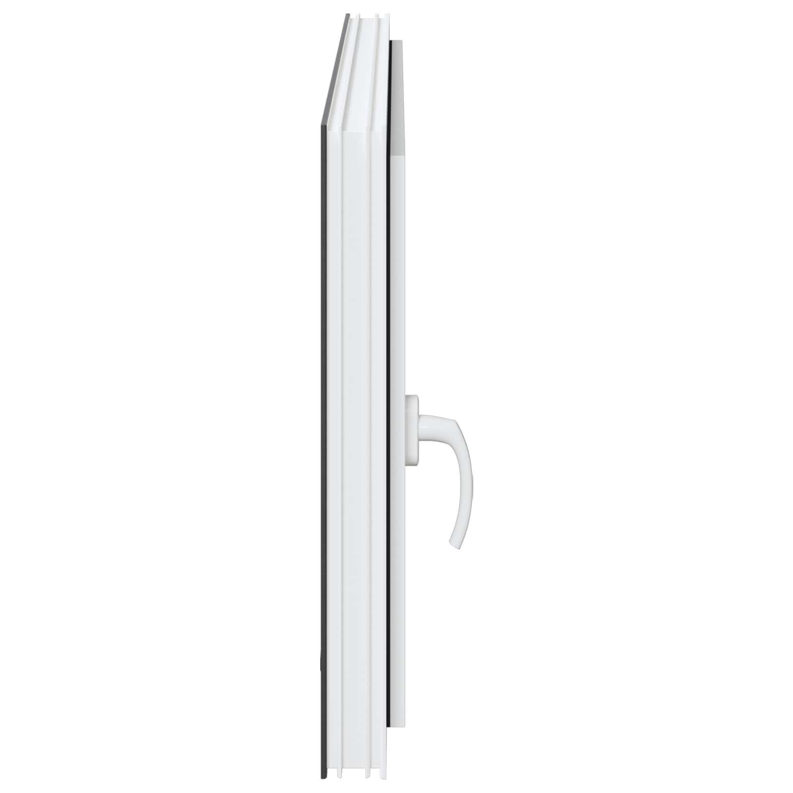 Kellerfenster RISOR 50 x 50 cm PVC und Glas Weiß