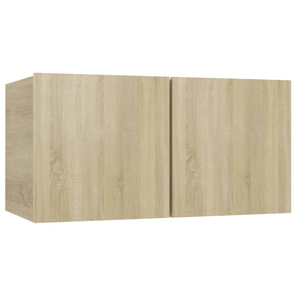 4-tlg. TV-Schrank-Set Weiß Holzwerkstoff