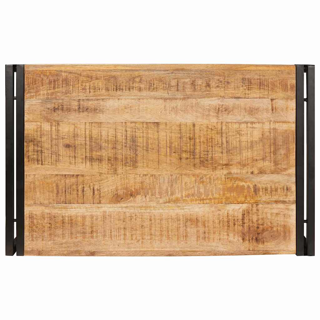 Badregal für Braun 40 x 50 x 23 cm Massives rohes Mangoholz