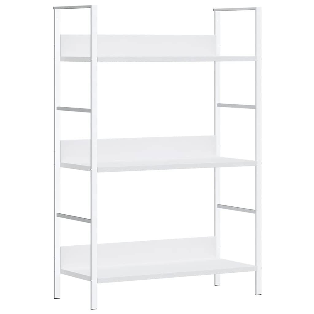 Bücherregal 3 Regalböden Schwarz 60×27,6×90,5 cm Holzwerkstoff