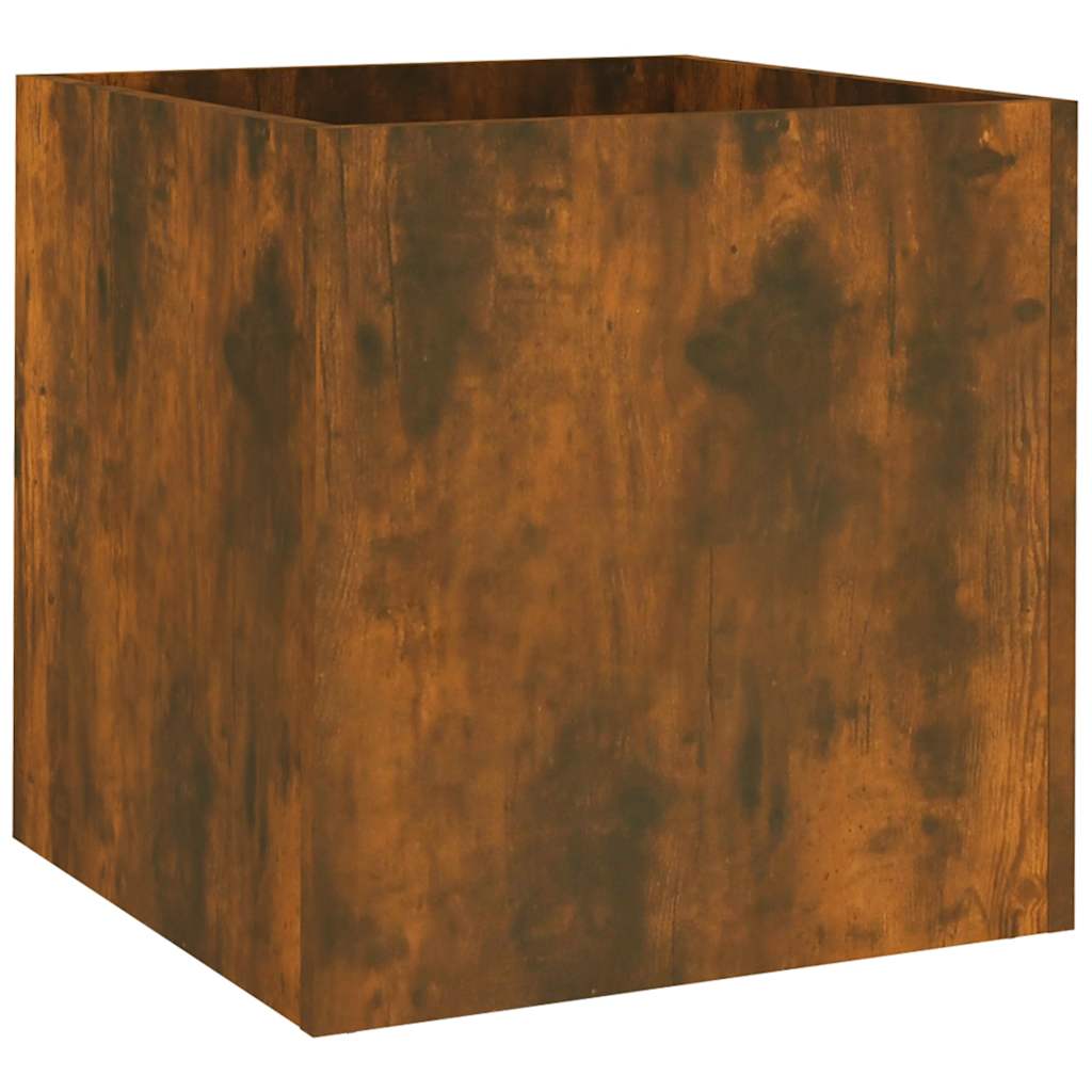 Pflanzgefäß Weiß 40x40x40 cm Holzwerkstoff