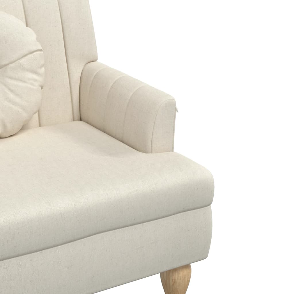 Sitzbank mit Kissen Dunkelgrau 113x64,5x75,5 cm Stoff