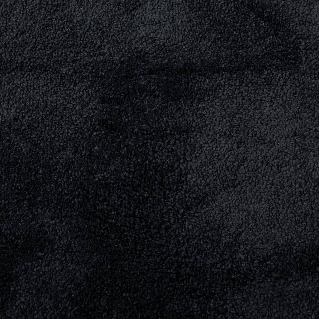 Teppich OVIEDO Kurzflor Anthrazit 120x120 cm