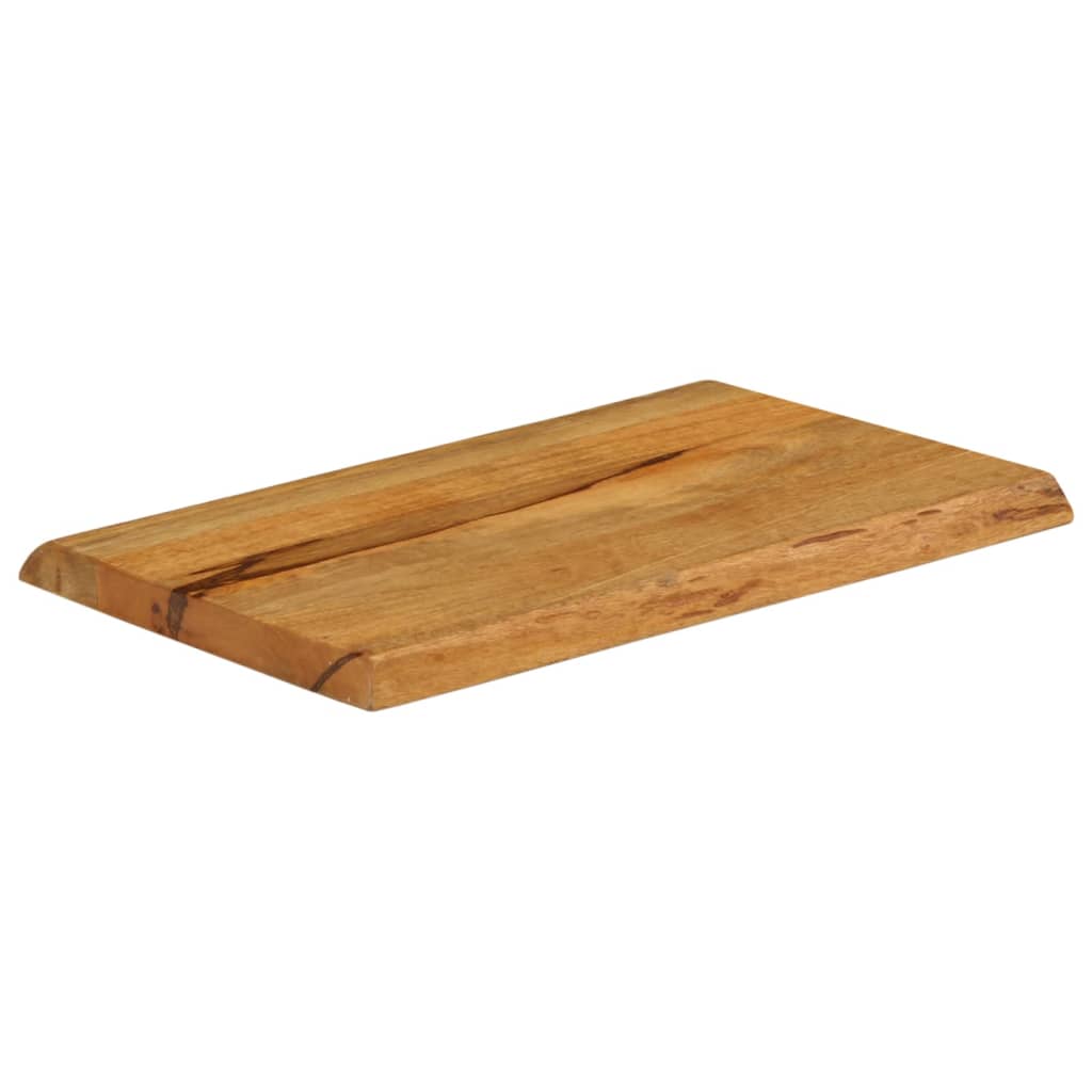 Tischplatte 40x40x2,5 cm Rechteckig Massivholz Akazie Baumkante