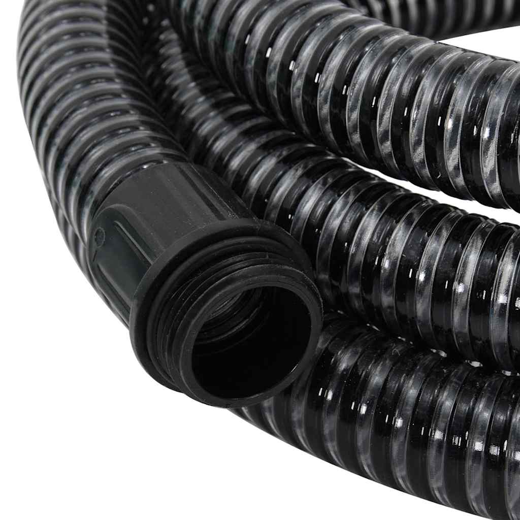 Saugschlauch mit Messing-Anschlüssen Grün 1,1" 3 m PVC