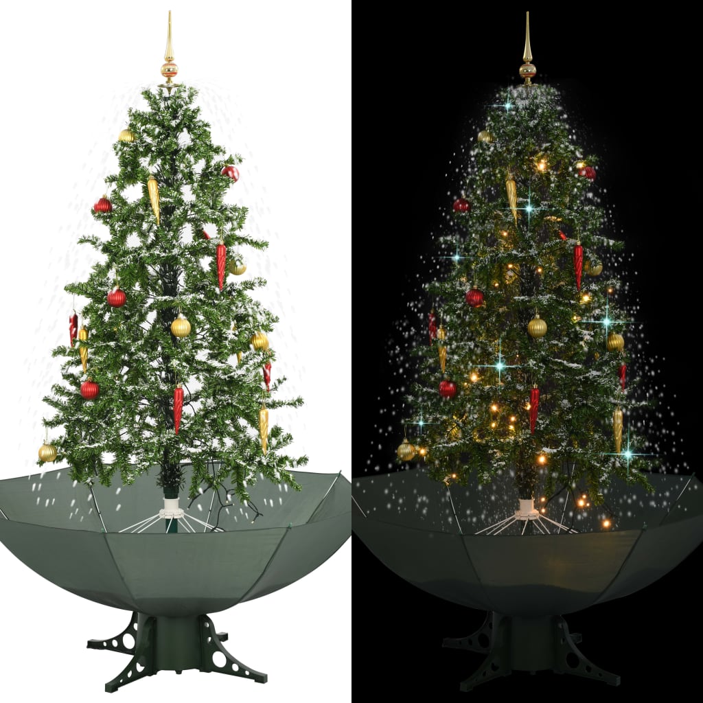 Schneiender Weihnachtsbaum mit Schirmfuß Grün 75 cm