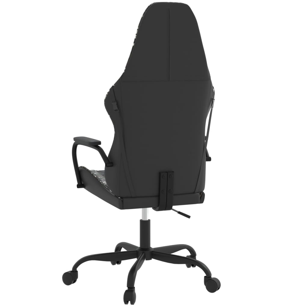 Gaming-Stuhl mit Massagefunktion Schwarz und Blau Kunstleder