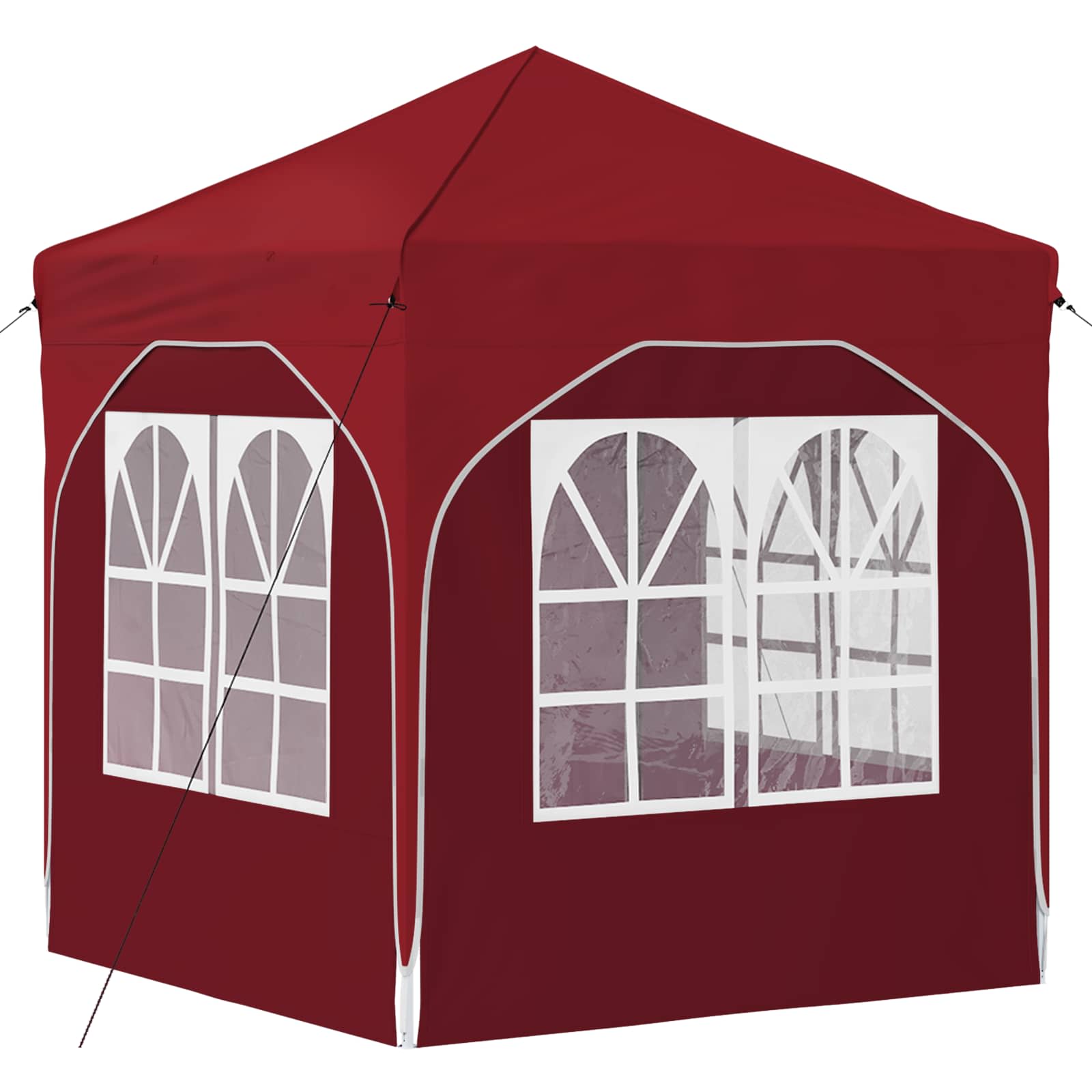 Pop-up Partyzelt 194 x 194 x 245 cm Creme