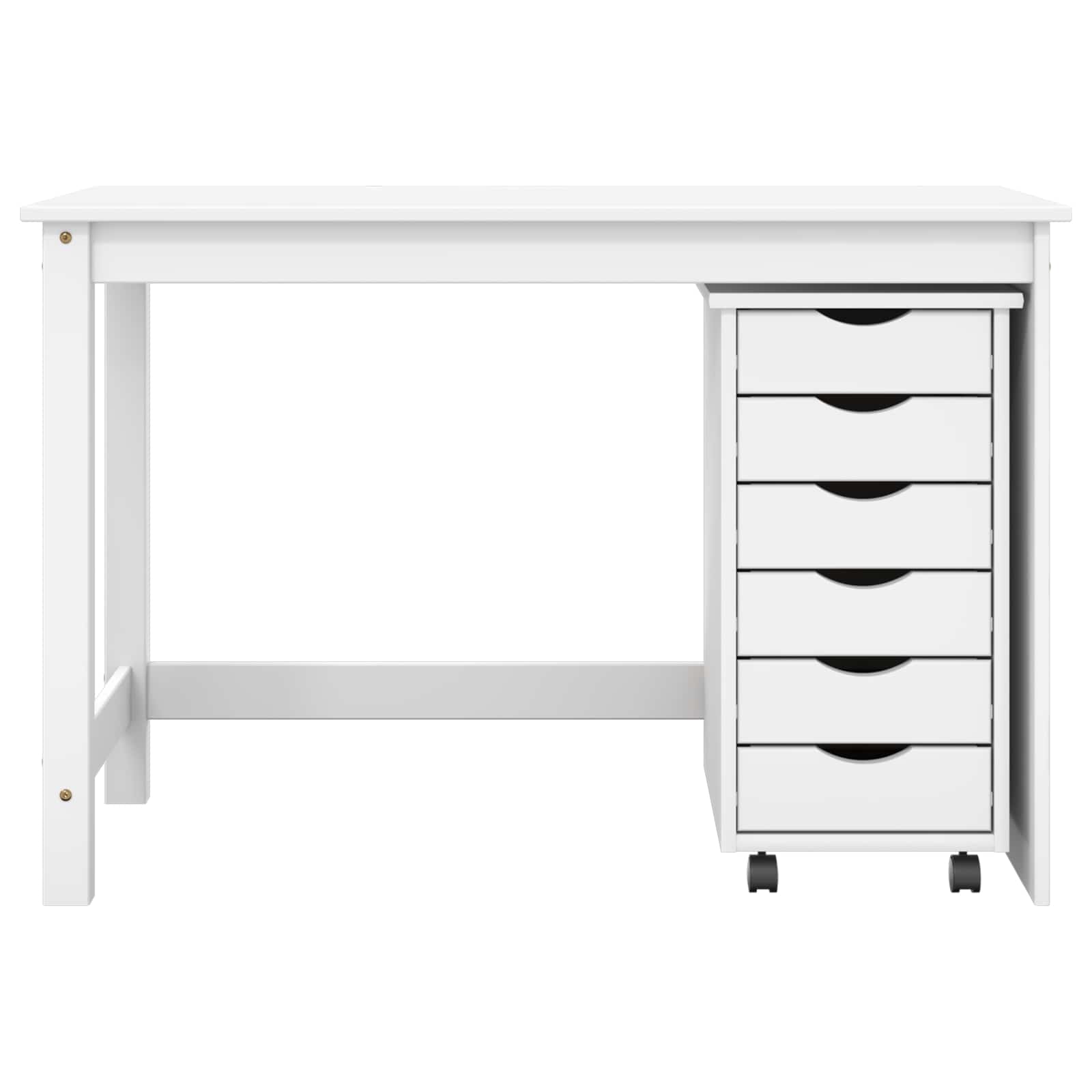 Desk und Rolling Cabinet Set MOSS 2 pcs Honigbraun