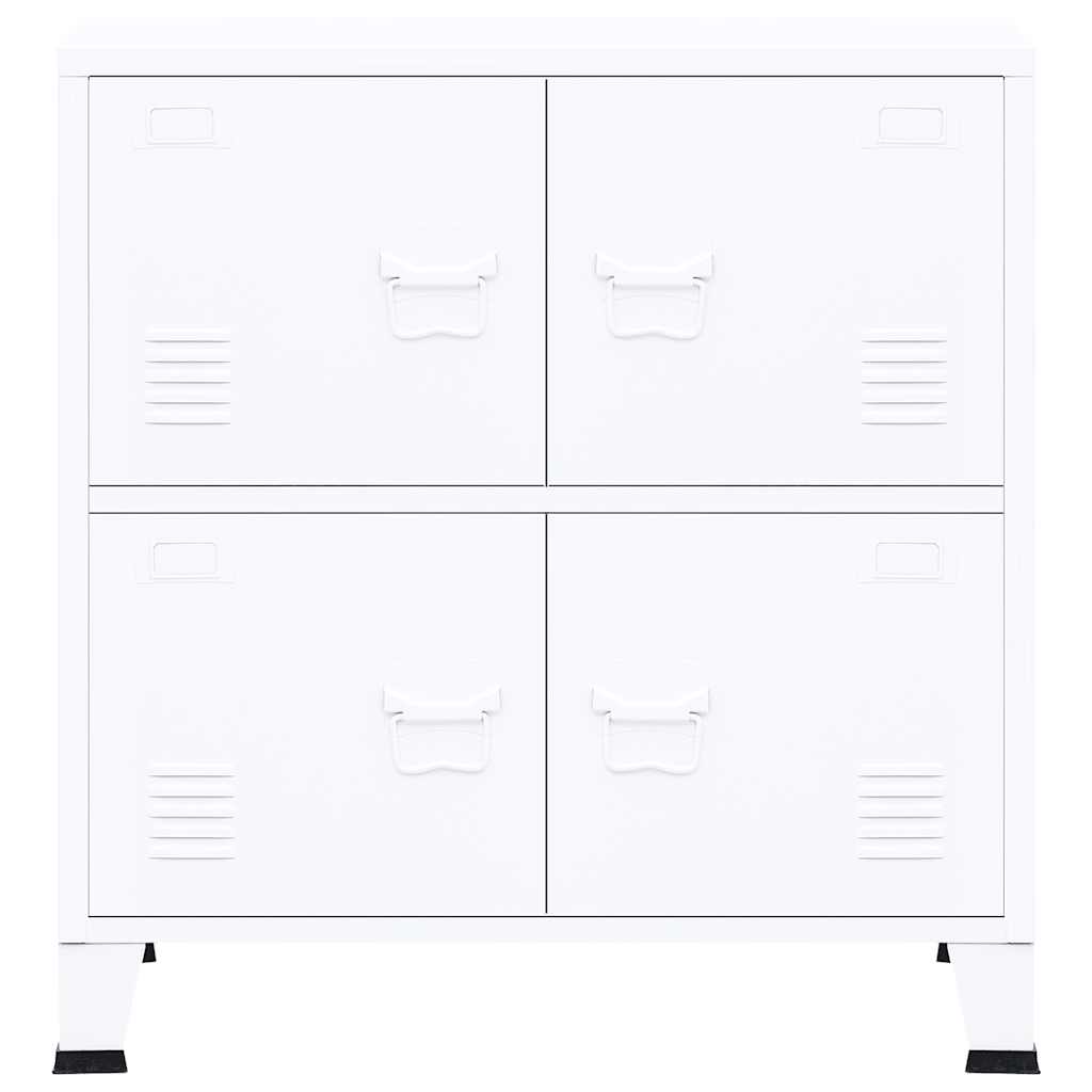 Lagerschrank Industrial Schwarz 75x40x80 cm Stahl