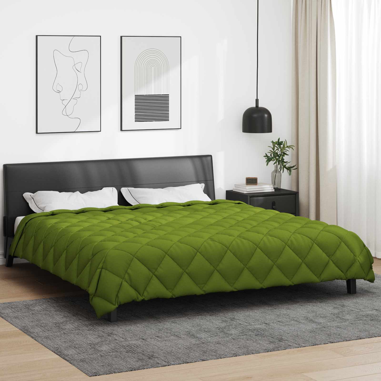 Winterbettdecke Anthrazit 135 x 200 cm Mikrofaser