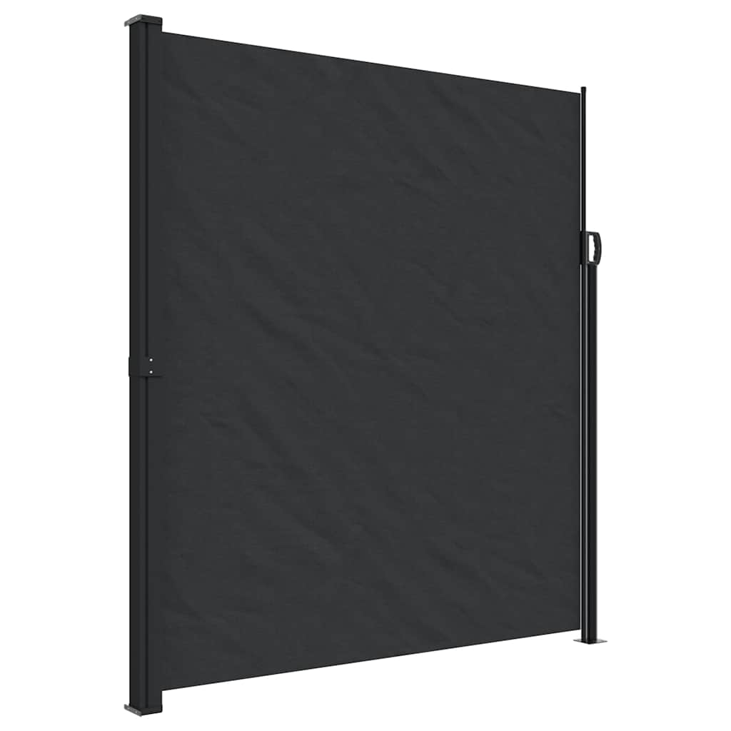 Seitenmarkise Ausziehbar Schwarz 100x300 cm