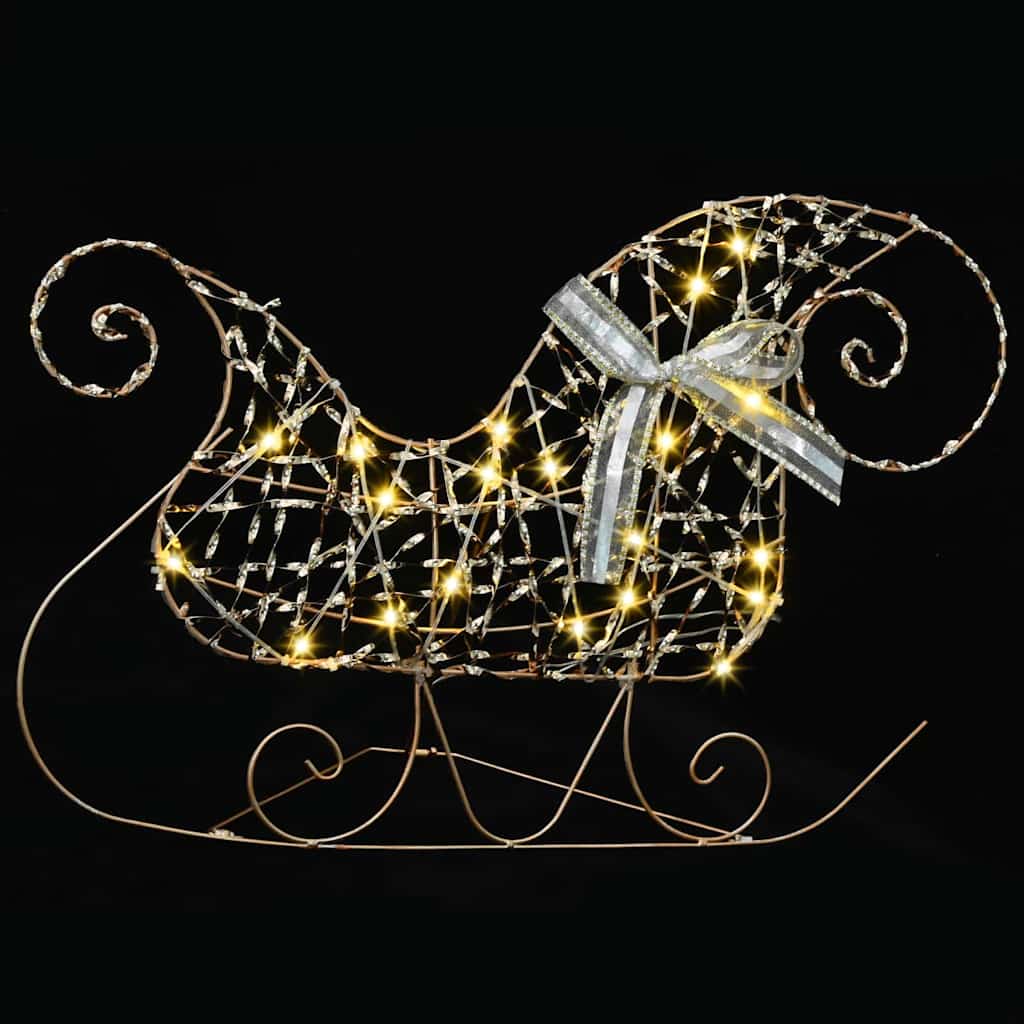 LED Rentiere 5 pcs Gold Stoff