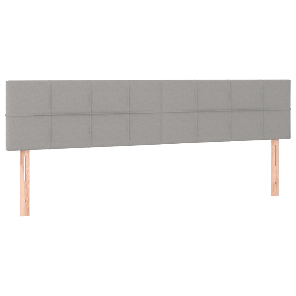 Kopfteil Hellgrau 80x5x118/128 cm Stoff