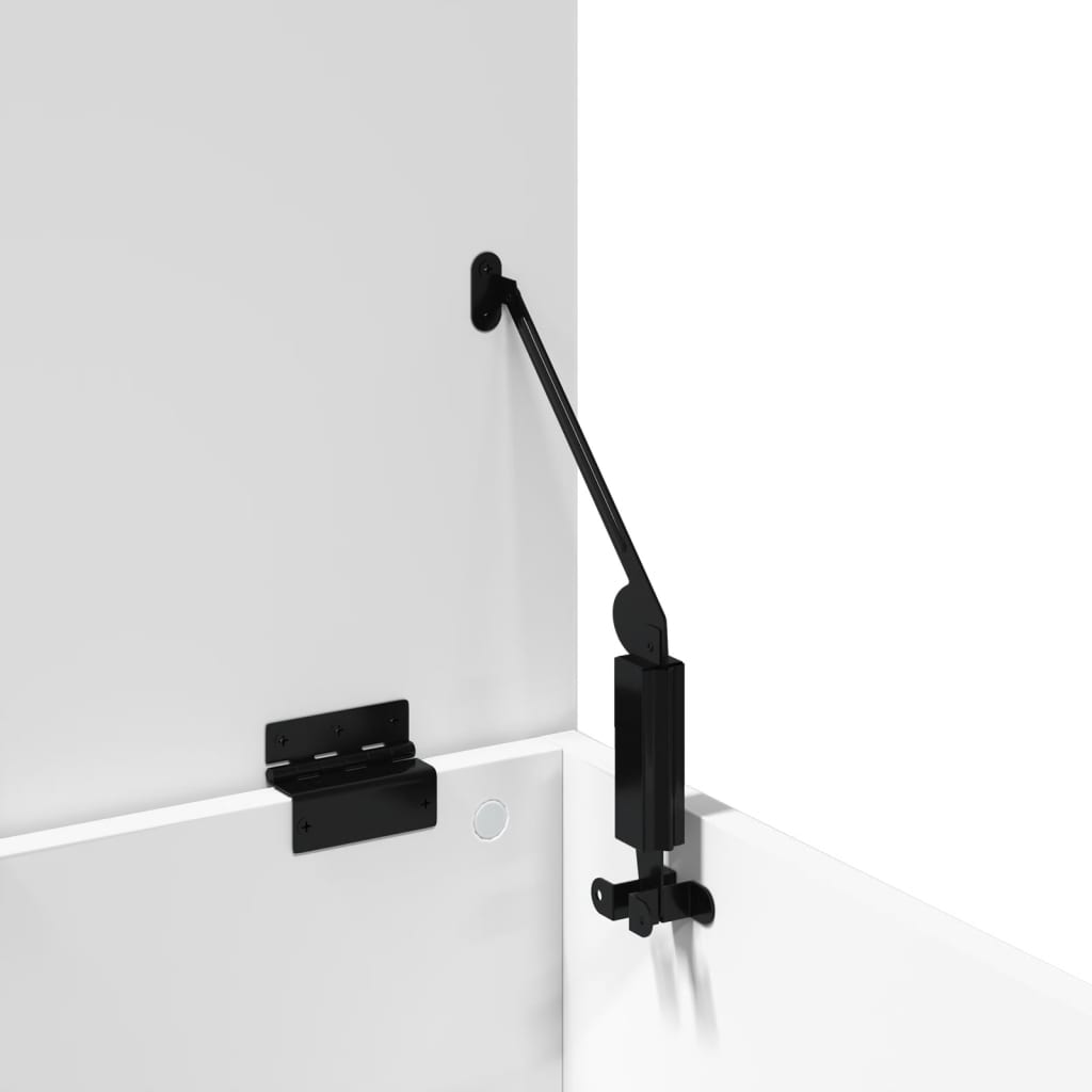 Aufbewahrungstruhe Weiß 84x42x46 cm Holzwerkstoff