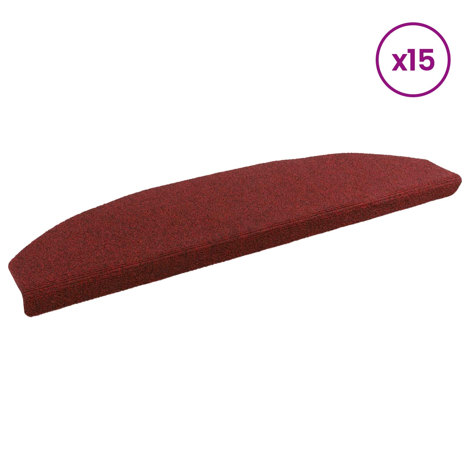 Selbstklebende Treppenschoner 15 pcs Beige 80 x 24,5 x 3,5 cm