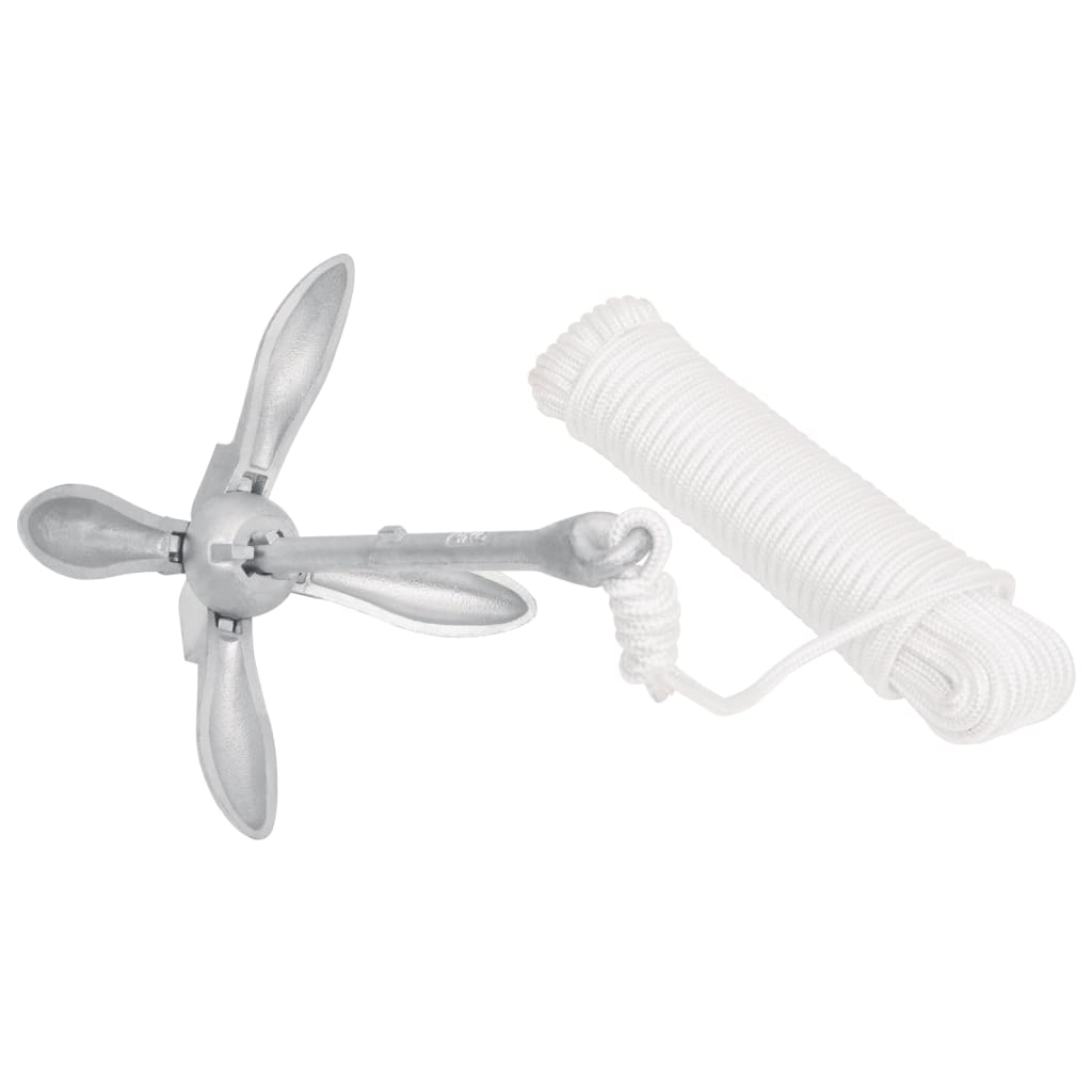 Klappanker Silber 0,7 kg Feuerverzinktes Gusseisen