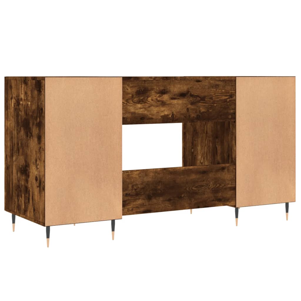 Schreibtisch Betongrau 140x50x75 cm Holzwerkstoff