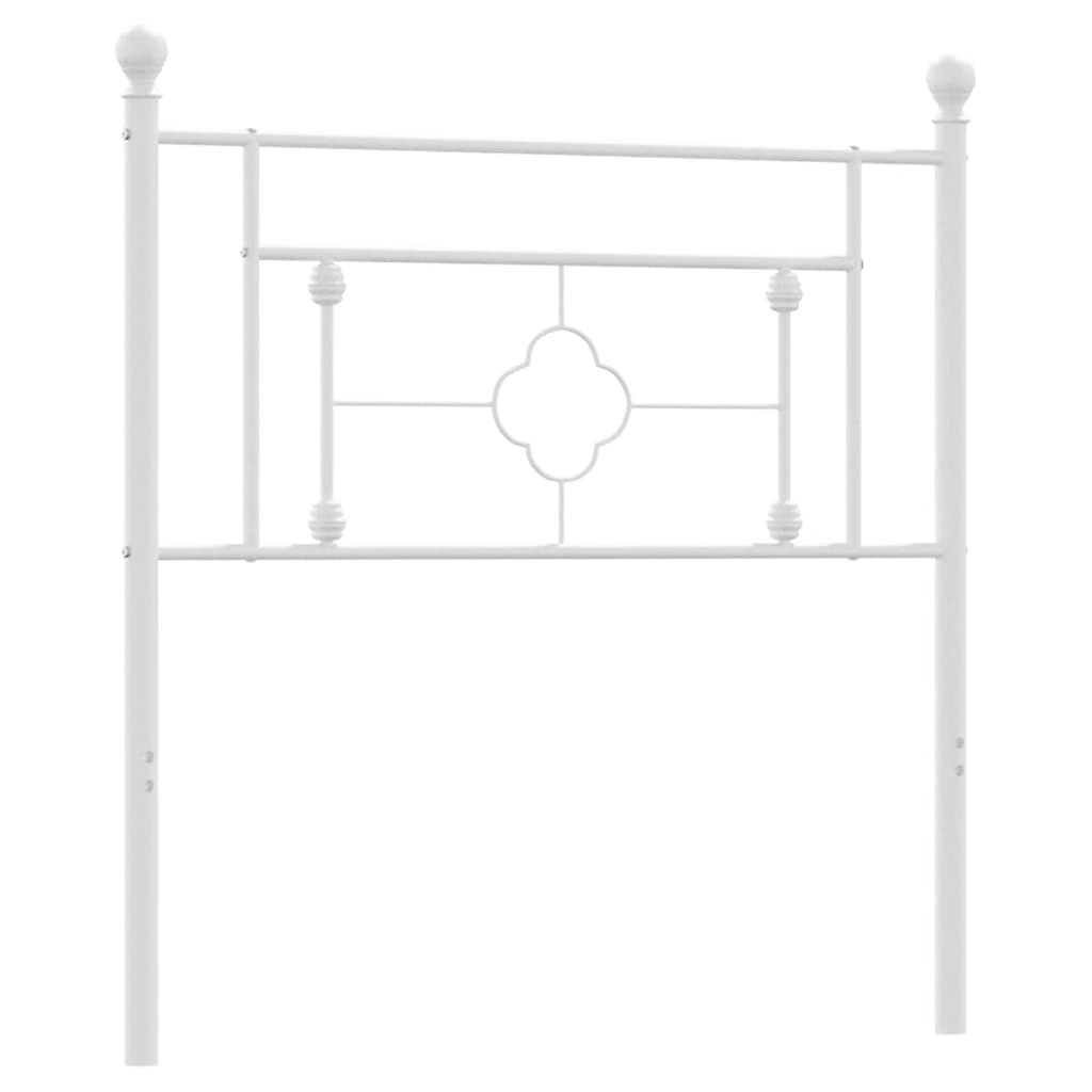 Ersatz-Kopfteil Metall Schwarz 100 cm