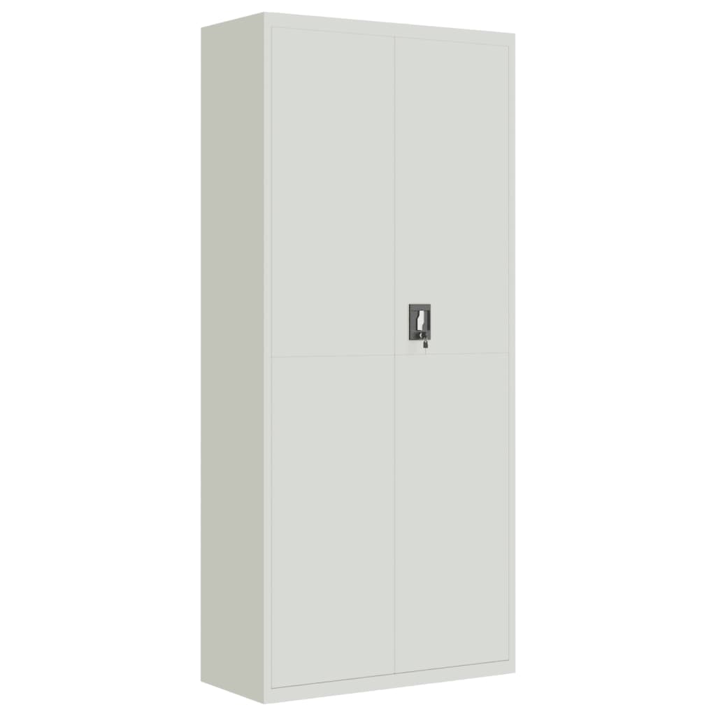 Aktenschrank Weiß 90x40x110 cm Stahl