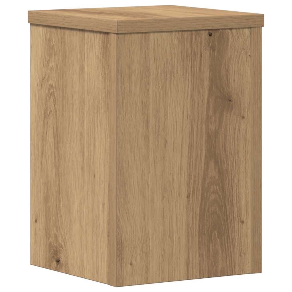 Pflanzenständer 2 Stk. Weiß 33x33x100 cm Holzwerkstoff