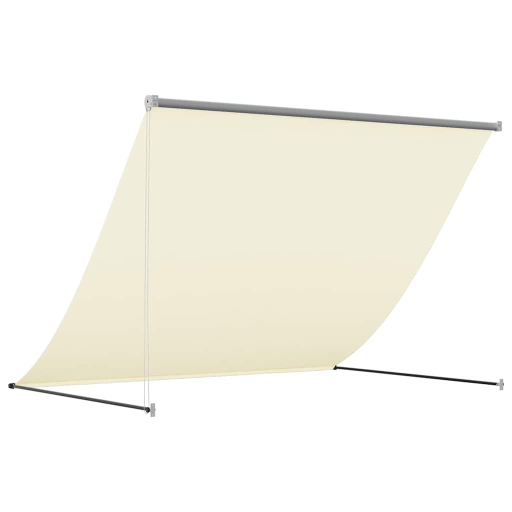 Markise Einziehbar Anthrazit 100x150 cm Stoff und Stahl