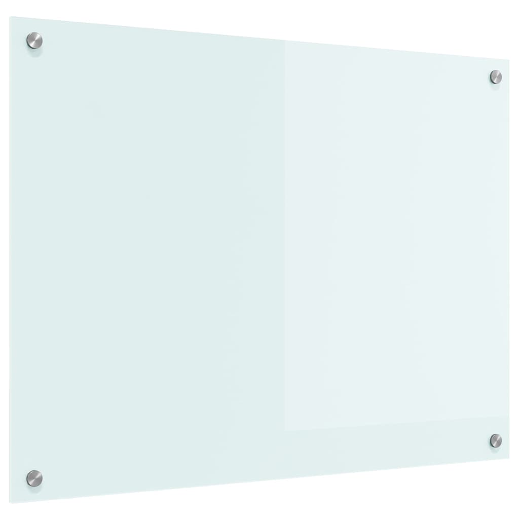 Küchenrückwand 2 pcs Weiß 70 x 40 cm Gehärtetes Glas