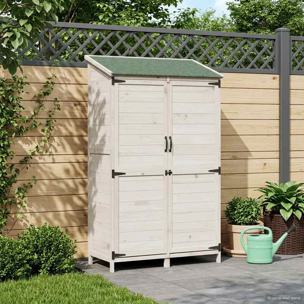 Gartenschuppen Natur 59 x 56 x 113,5 cm Massivholz aus Fichte