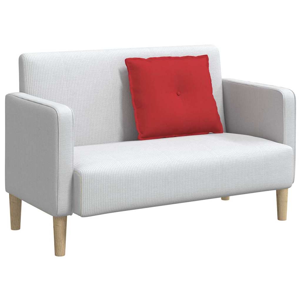 Rückenkissen Hellgrau 50 x 19 x 45 cm Stoff