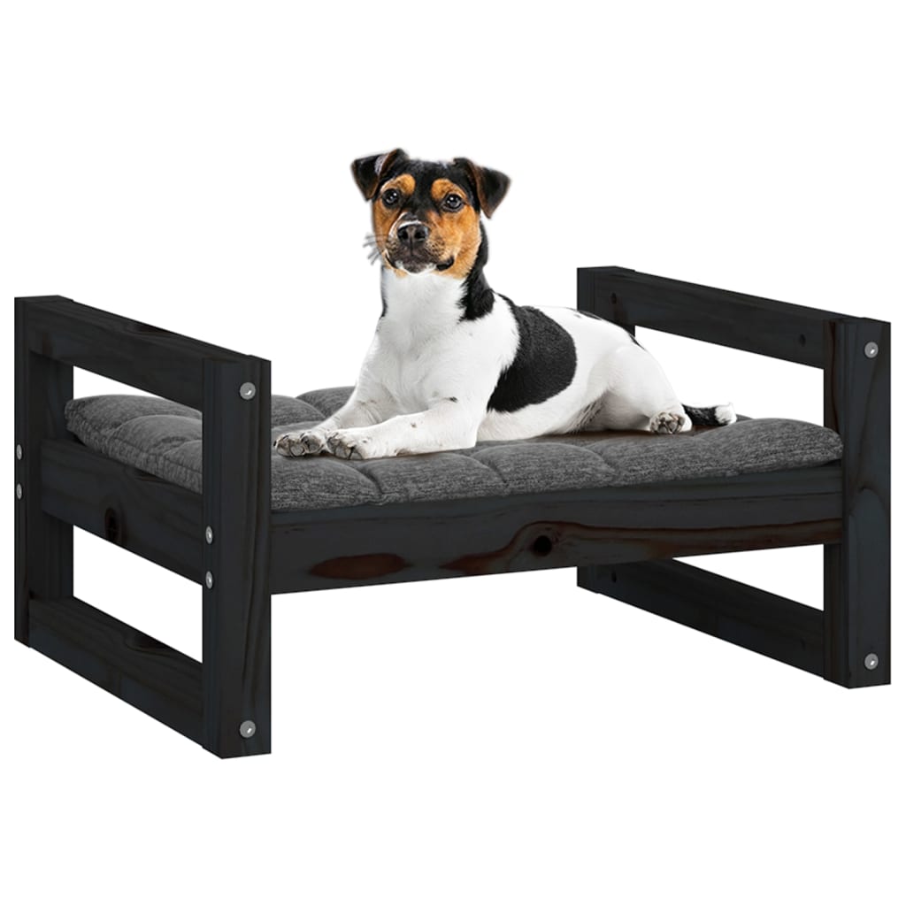 Hundebett 55,5x45,5x28 cm Massivholz Kiefer