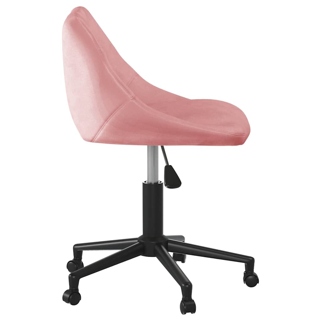 Bürostuhl Drehbar Creme Samt