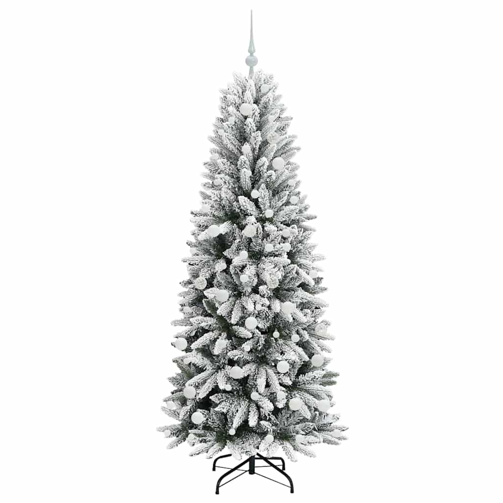 Künstlicher Weihnachtsbaum mit 150 LEDs mit Ständer Weiß 120 cm