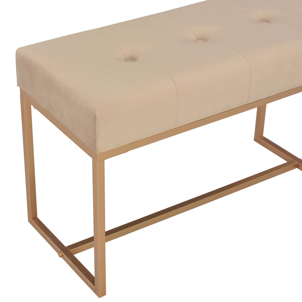 Bank 80 cm Grün Samt
