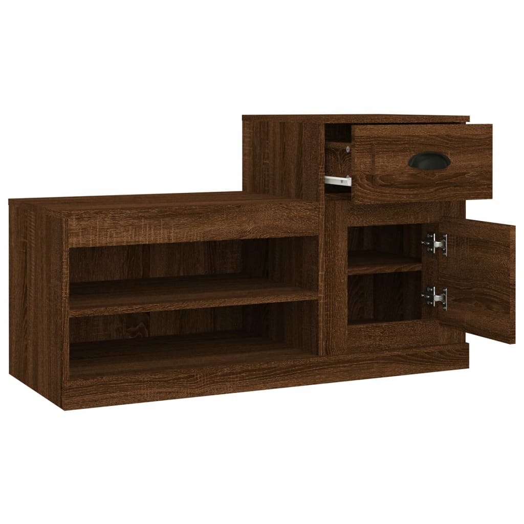 Schuhschrank Weiß 100x42x60 cm Holzwerkstoff