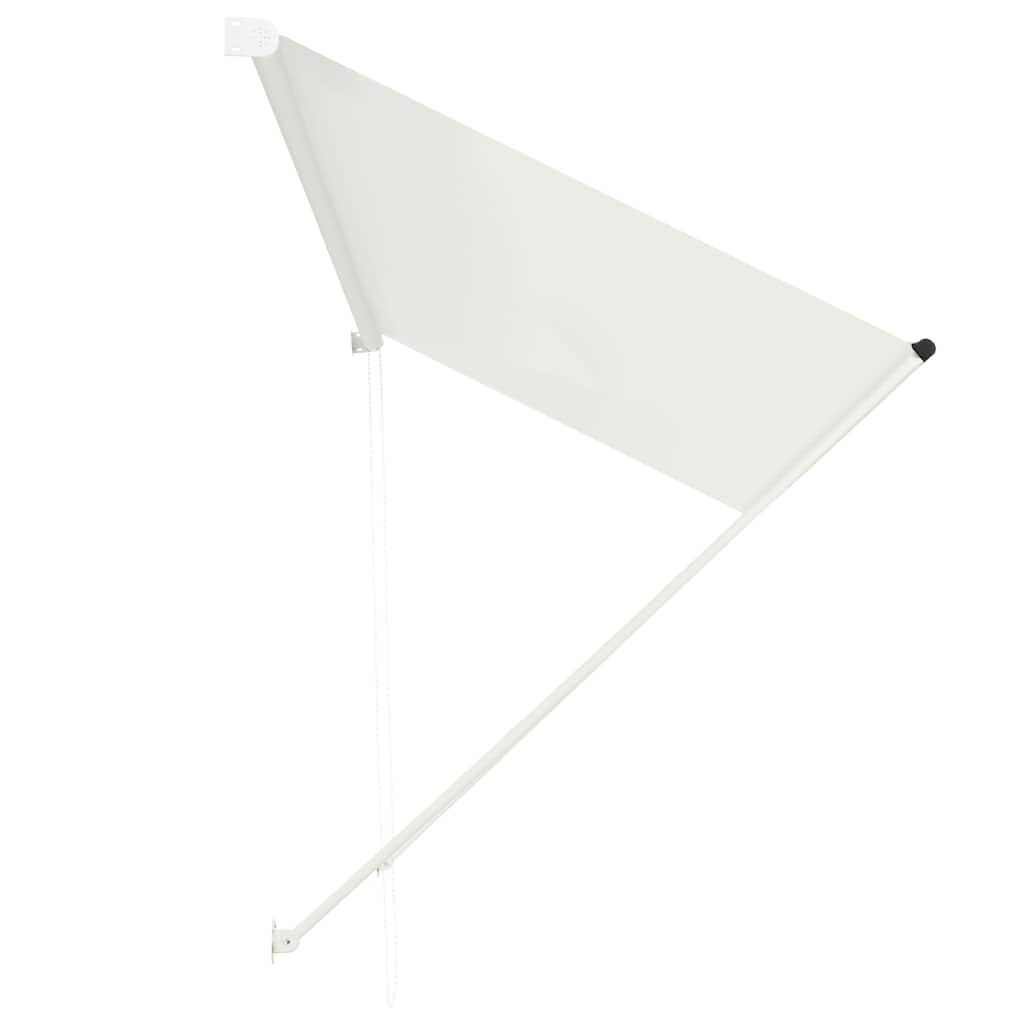 Einziehbare Markise 150×150 cm Blau und Weiß