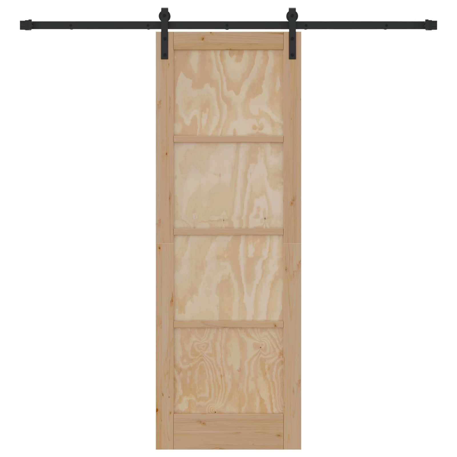Schiebetür Natur 61 x 198,5 cm Massives Kiefernholz