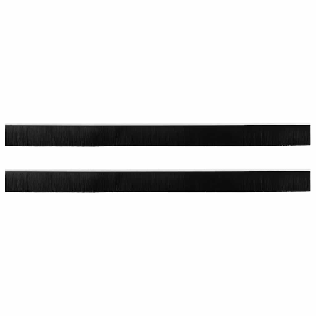 Aufsteck Türbürstendichtungen 2 pcs Braun 100 cm