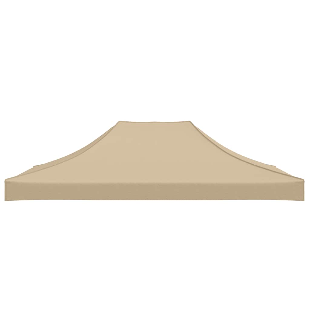 Partyzelt-Dach 3x3 m Beige 270 g/m²