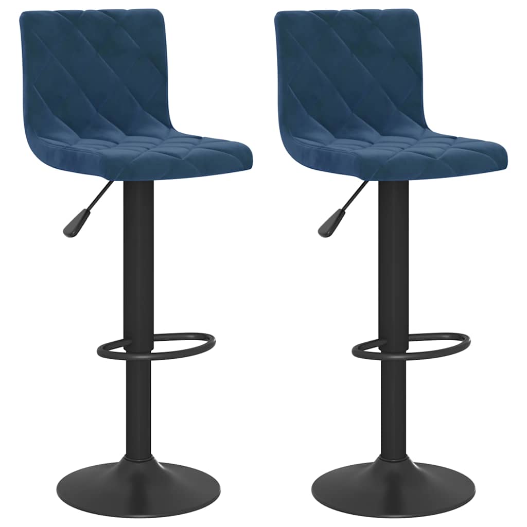 Barhocker 2 Stk. Creme Samt