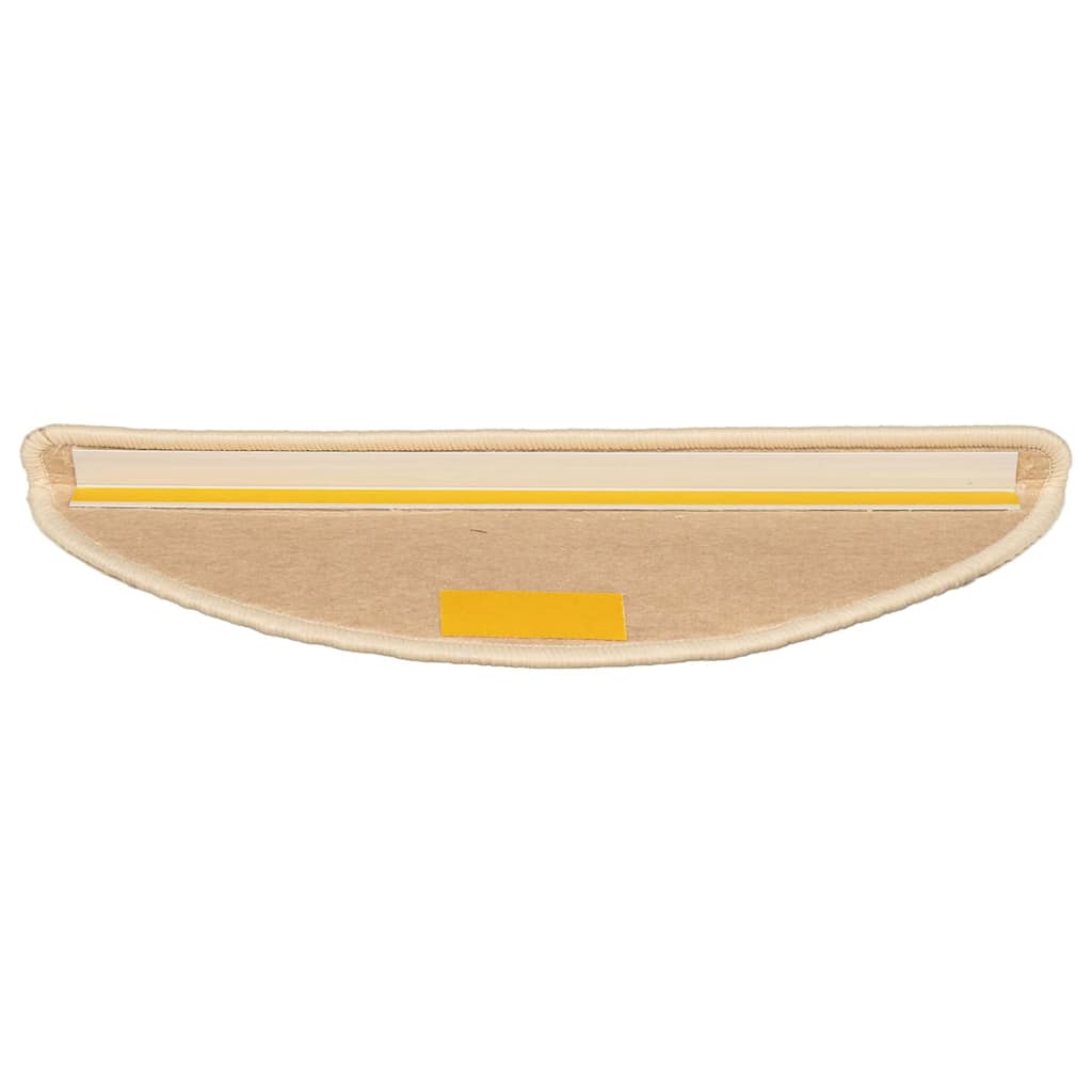 Stufenmatten 15 Stk. 56x17x3 cm Beige und Grau Halbrund